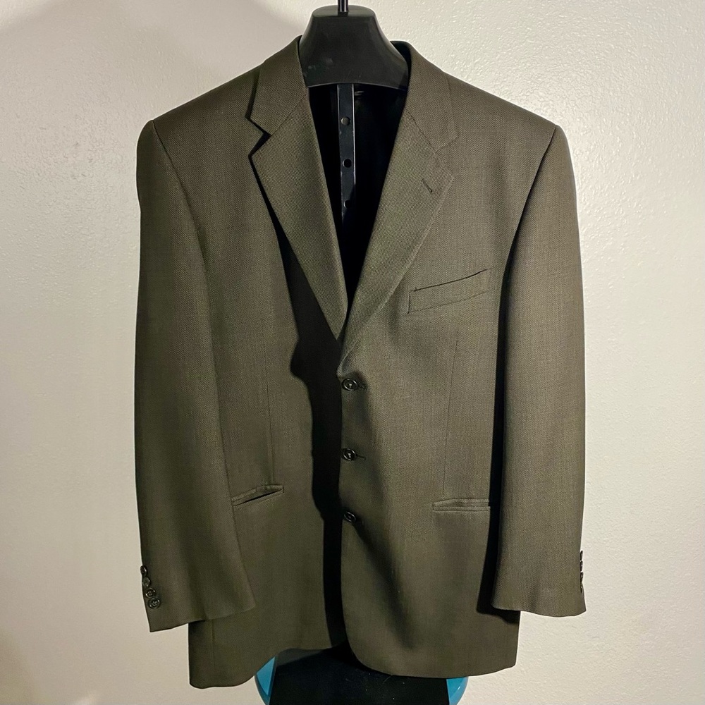 Joseph Abboud for Nordstrom Green Wool Blend Sports Coat Men’s Size 42 Long